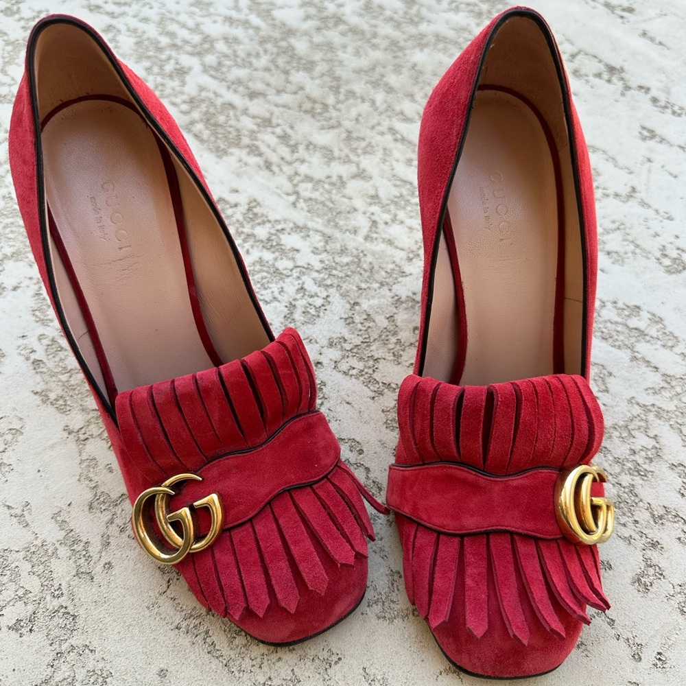 Gucci Marmount Heels Red